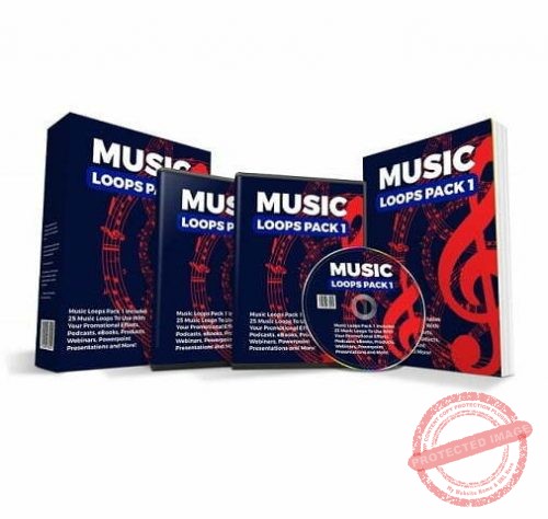 25 Royalty-Free Music Loops Pack 1 - with Resell Rights