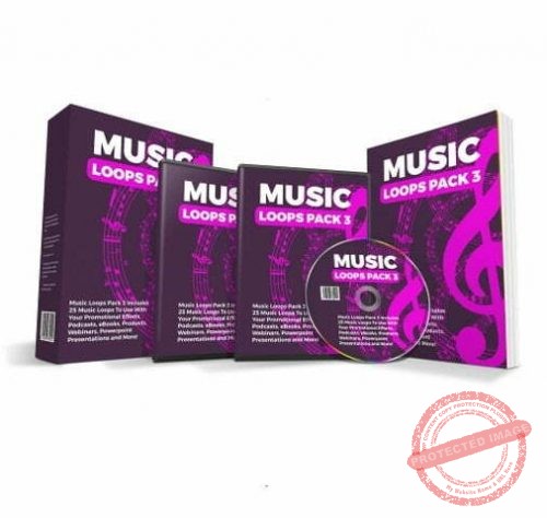 25 Royalty-Free Music Loops Pack 3 - with Resell Rights