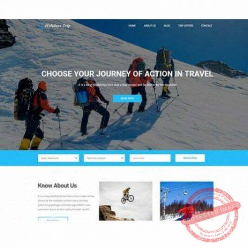 Adventures Trip - HTML Template
