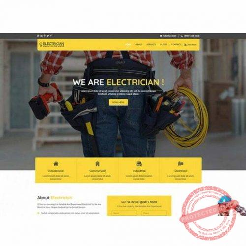 Electrician - HTML Template