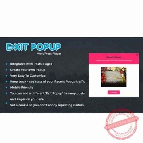 Exit Popup - Wordpress Plugin