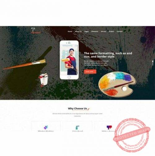 Painter Website - HTML Template