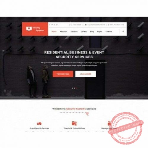 Security Services - HTML Template